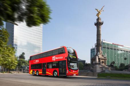 metro bus de 2 pisos de la ciudad de mexico