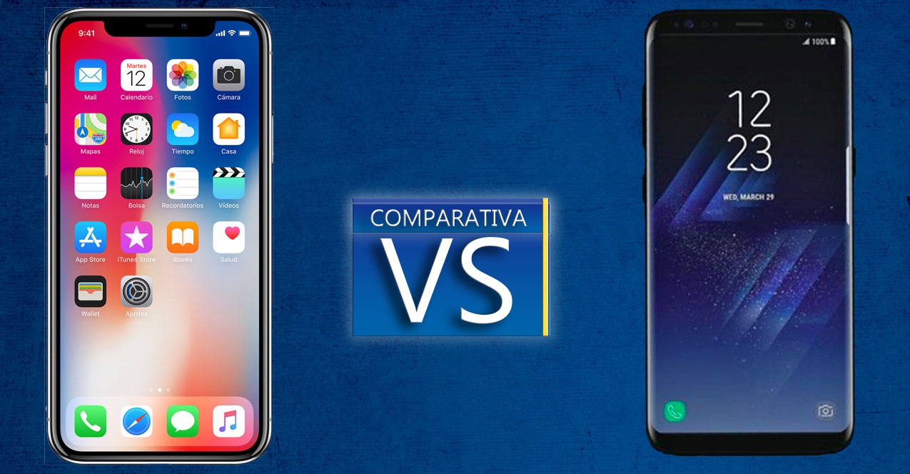 iphone X vs galaxy s8, características y diferencias
