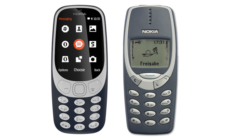 Nokia 3310 año 2017 y 2000